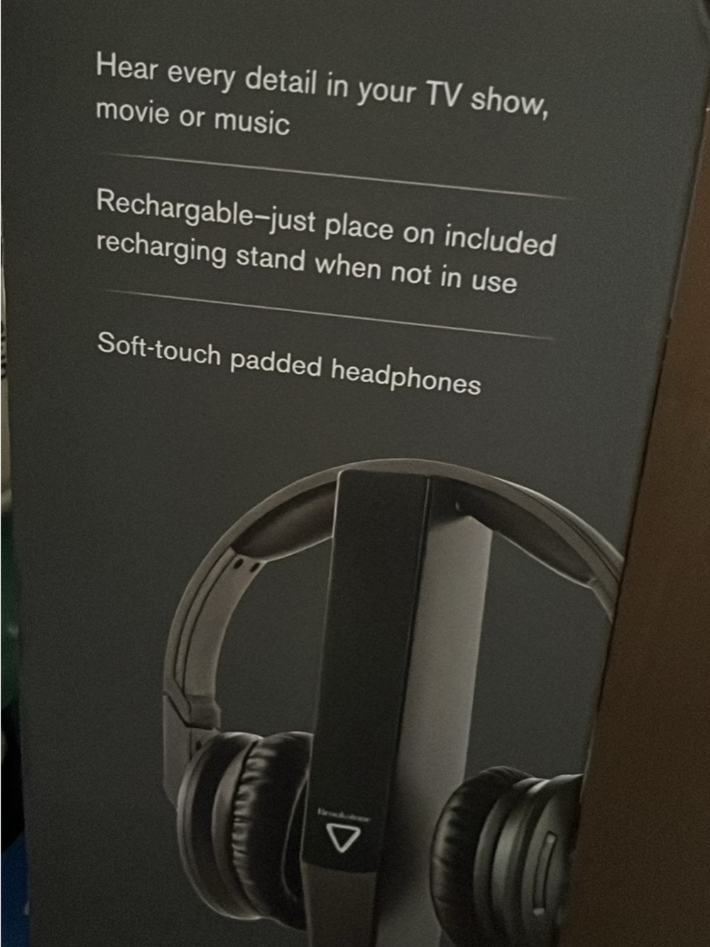 Brookstone Wireless TV Headphones in Black